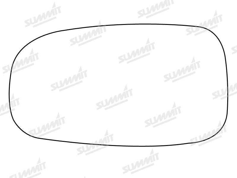 Summit Stick-On Standard Mirror Glass fits Saab 9 - 3 9 - 5 02 to 12 LHS - Summit Shop