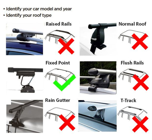 Summit Roof Rack Cross Bars fits Land Rover Range Rover 1994 - 2004 - Summit Shop