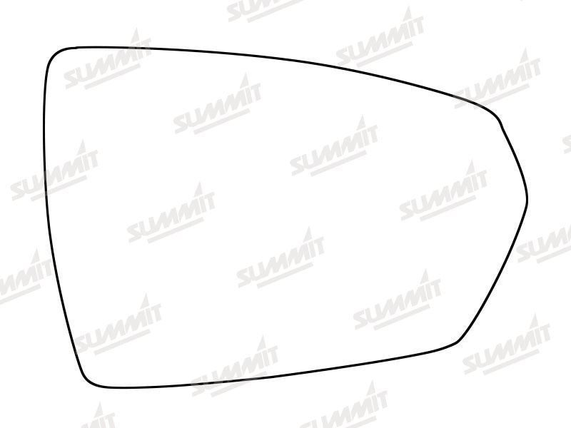 Summit Heated Base Plate With Standard Mirror Glass fits VW Polo 17 on RHS - Summit Shop