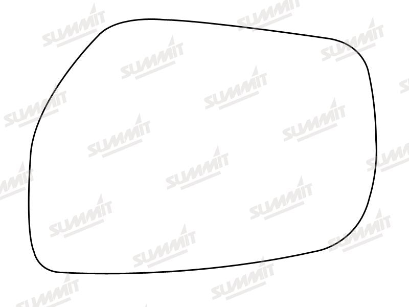 Summit Stick-On Standard Mirror Glass fits Renault Koleos 08 on LHS - Summit Shop