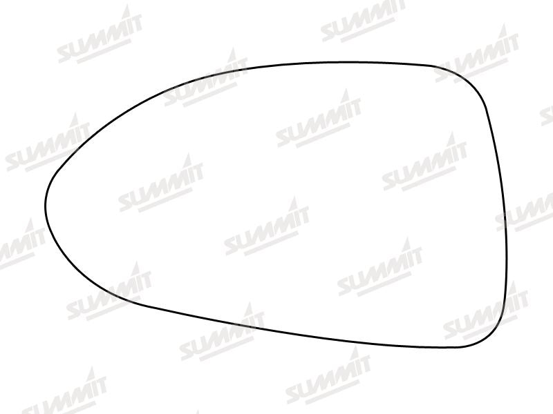 Summit Heated Base Plate With Standard Mirror Glass fits Vauxhall Corsa 06 on LHS - Summit Shop