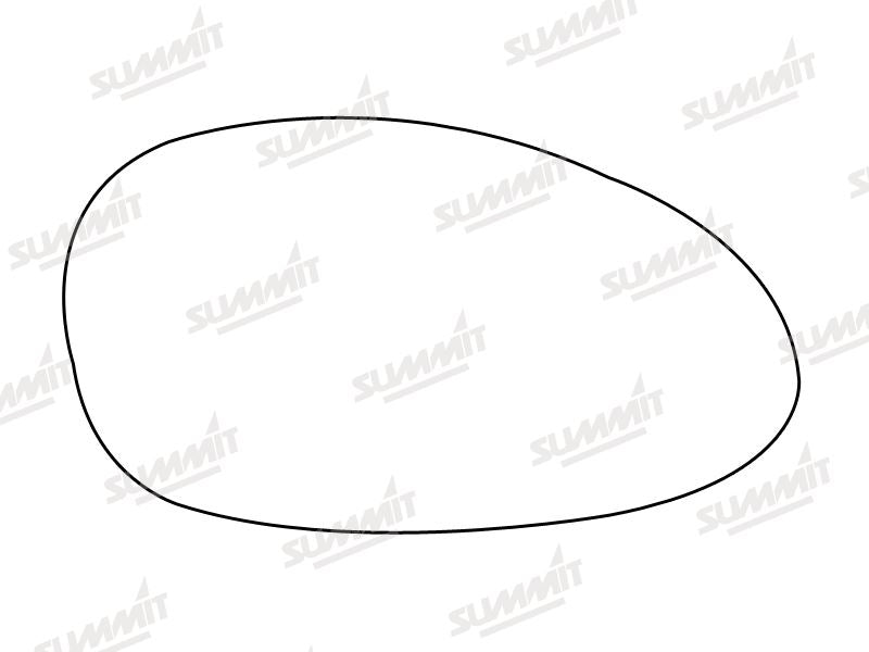 Summit Stick-On Aspheric Mirror Glass fits BMW 1 3 Series 05 on RHS - Summit Shop