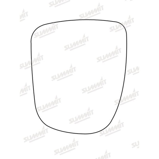 Summit Stick-On Commercial Mirror Glass fits Vauxhall Vivaro, Renault Traffic LHS - Summit Shop