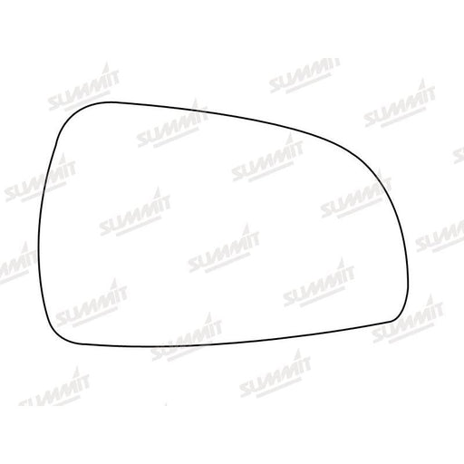 Summit Stick-On Standard Mirror Glass fits Hyundai Matiz 01 on RHS - Summit Shop