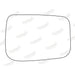 Summit Stick-On Standard Mirror Glass fits Ford Granada LHS - Summit Shop