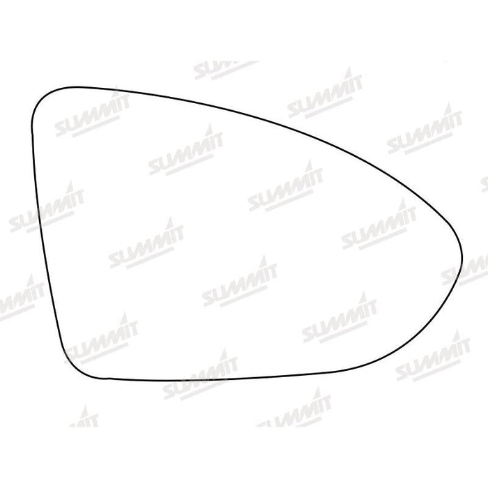 Summit Stick-On Aspheric Mirror Glass fits VW Golf Mk7 2013 on RHS - Summit Shop