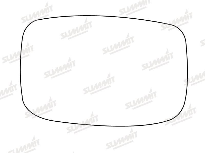 Summit Stick-On Standard Mirror Glass fits Ford Escort LHS - Summit Shop