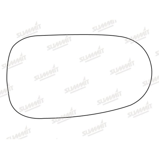 Summit Stick-On Standard Mirror Glass fits Nissan Almera 00 on LHS RHS - Summit Shop