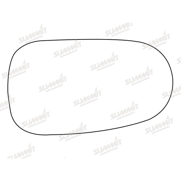 Summit Stick-On Standard Mirror Glass fits Nissan Almera 00 on LHS RHS - Summit Shop