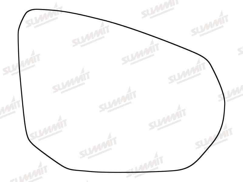 Summit Stick-On Standard Mirror Glass fits Nissan Juke 19 on RHS - Summit Shop