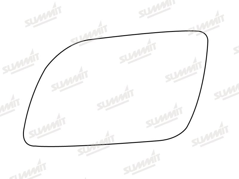 Summit Stick-On Standard Mirror Glass fits VW Polo 02 to 05 LHS - Summit Shop