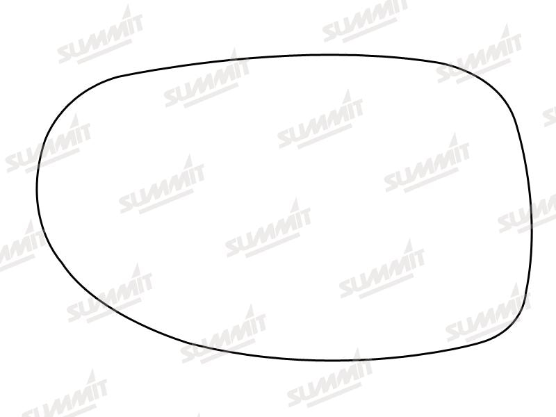 Summit Stick-On Standard Mirror Glass fits Citroen C5 RHS - Summit Shop