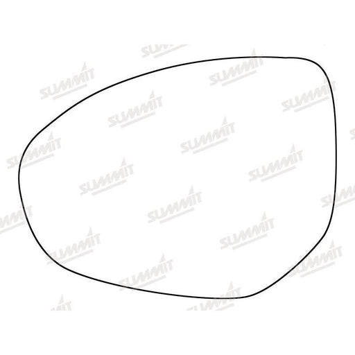 Summit Stick-On Standard Mirror Glass fits Mazda 2 07 to 12, Mazda 3 09 to 13 & Mazda 6 07 to 09 LHS - Summit Shop