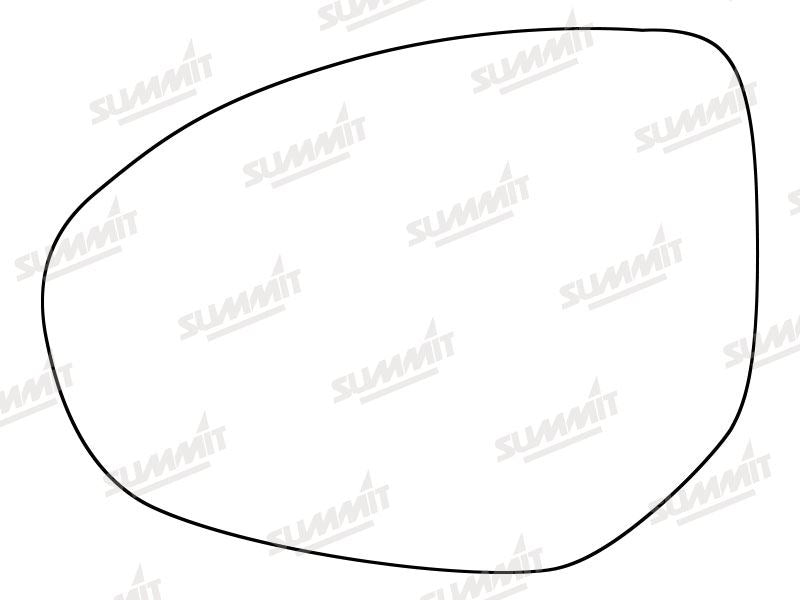 Summit Stick-On Standard Mirror Glass fits Mazda 2 07 to 12, Mazda 3 09 to 13 & Mazda 6 07 to 09 LHS - Summit Shop