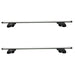SUP-930B Premium Railing Roof Bar for Cars with Raised Running Rails, Aluminium, Set of 2 - Summit Shop