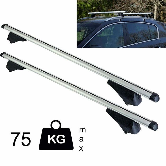 SUM-005 / SWRB20 Roof Bars Silver 1.35m Flush Rail - Summit Shop