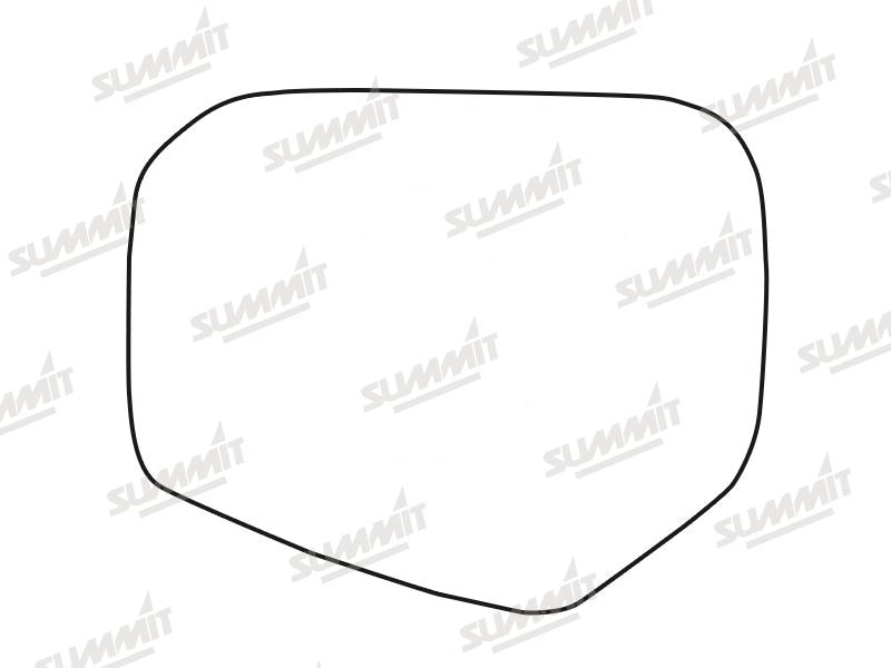 Summit Stick-On Standard Mirror Glass fits Mitsubishi L200 2006 On LHS - Summit Shop