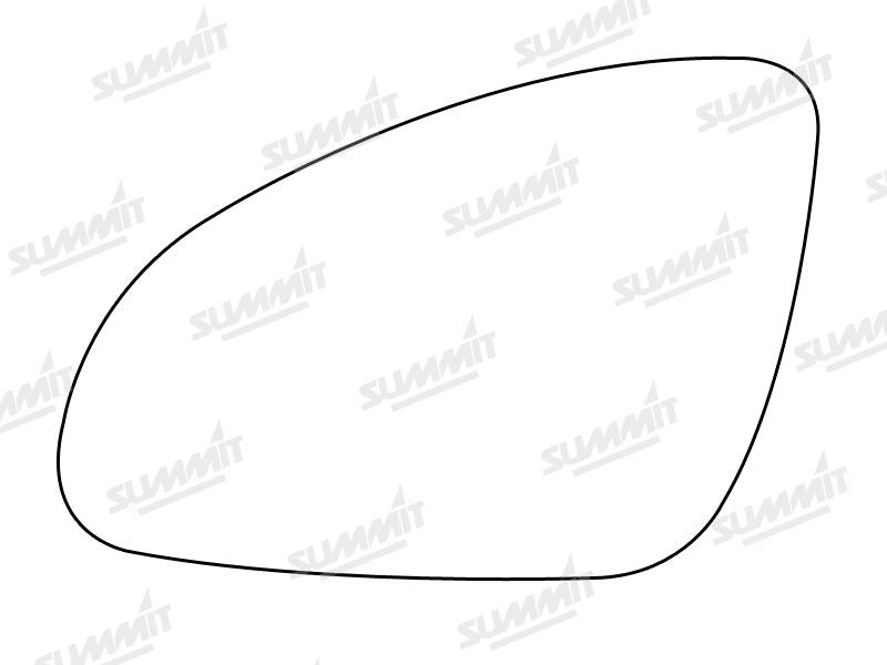 Summit Stick-On Standard Mirror Glass fits Vauxhall Astra J 10 on Not Including Coupe LHS - Summit Shop