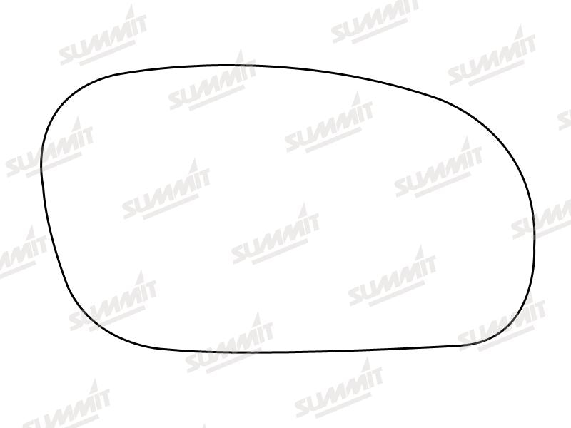 Summit Stick-On Standard Mirror Glass fits Daewoo Espero RHS - Summit Shop