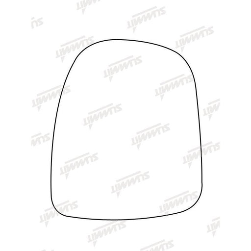 Summit Non-Heated Base Plate With Commercial Mirror Glass fits Vauxhall Vivaro LHS - Summit Shop