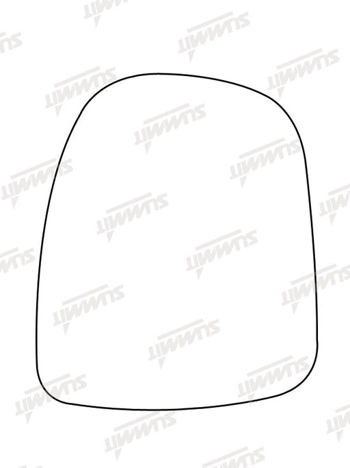 Summit Non-Heated Base Plate With Commercial Mirror Glass fits Vauxhall Vivaro LHS - Summit Shop