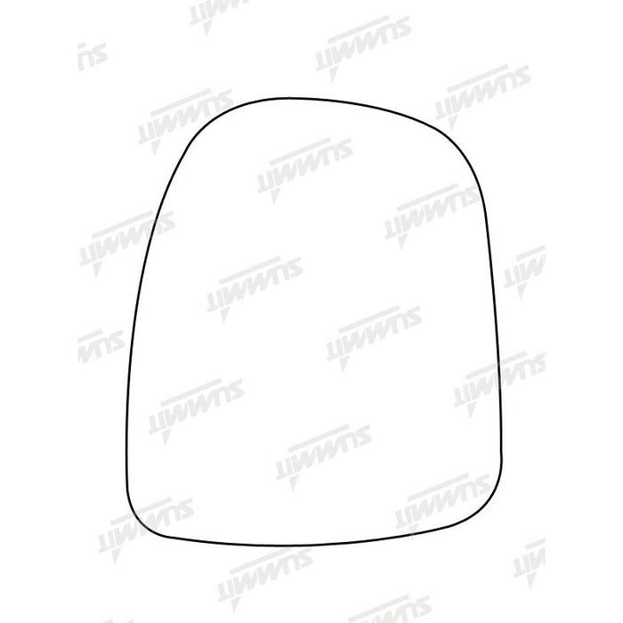 Summit Non-Heated Base Plate With Commercial Mirror Glass fits Vauxhall Vivaro LHS - Summit Shop