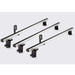 Summit Commercial 3 x Aluminium Fixed Point Roof Bars Rack 1.5m SULC-012 - Summit Shop