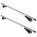 Summit SUM-005 Locking Roof Bars in Aluminium (Pair of) For Cars with Flush Rails - 1.35m, Silver - Summit Shop