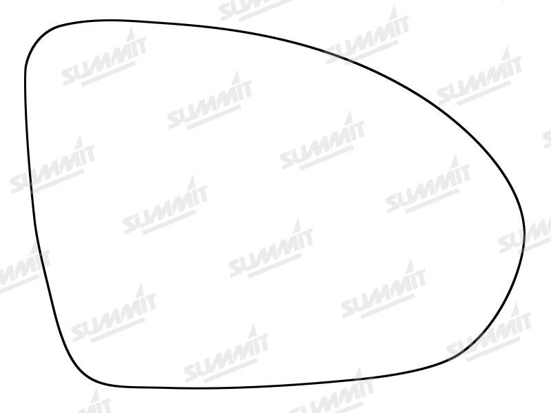 Summit Stick-On Standard Mirror Glass fits Smart Forfour 04 to 06 RHS - Summit Shop
