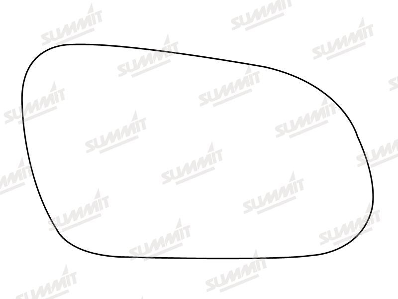 Summit Heated Base Plate With Standard Mirror Glass fits VW Fox 05 on RHS - Summit Shop