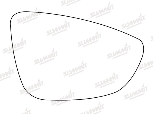 Summit Heated Base Plate With Blind Spot Mirror Glass fits VW Passat / Passat CC RHS - Summit Shop