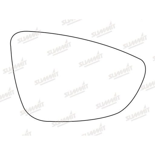 Summit Heated Base Plate With Blind Spot Mirror Glass fits VW Passat / Passat CC RHS - Summit Shop