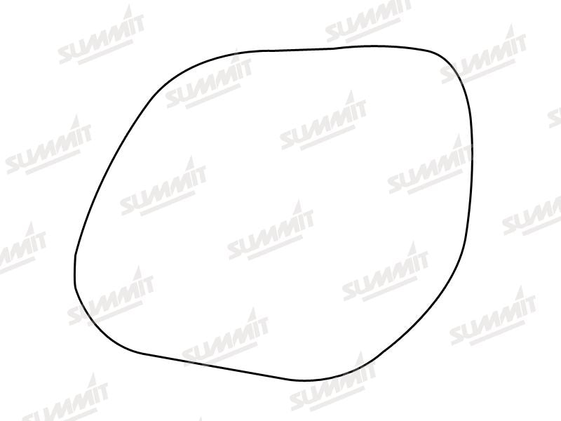 Summit Stick-On Standard Mirror Glass fits Mitsubishi Outlander 07 on LHS - Summit Shop