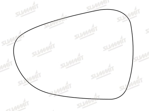 Summit Stick-On Standard Mirror Glass fits Citroen C5 08 on LHS - Summit Shop