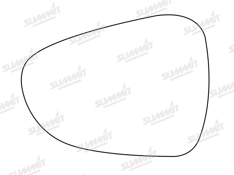 Summit Stick-On Standard Mirror Glass fits Citroen C5 08 on LHS - Summit Shop