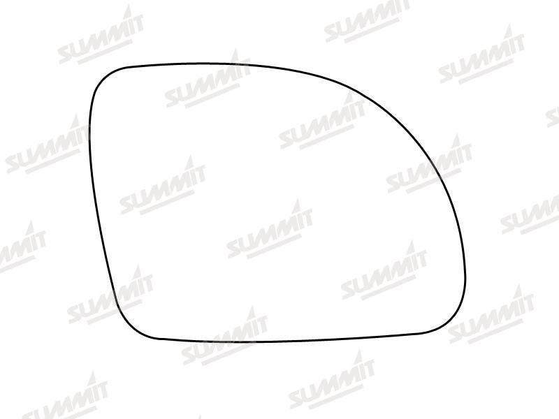 Summit Stick-On Aspheric Mirror Glass fits VW Beetle 99 to 00 RHS - Summit Shop