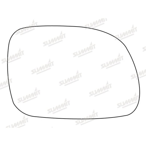 Summit Stick-On Standard Mirror Glass fits Chrysler Voyager Grand Voyager RHS - Summit Shop