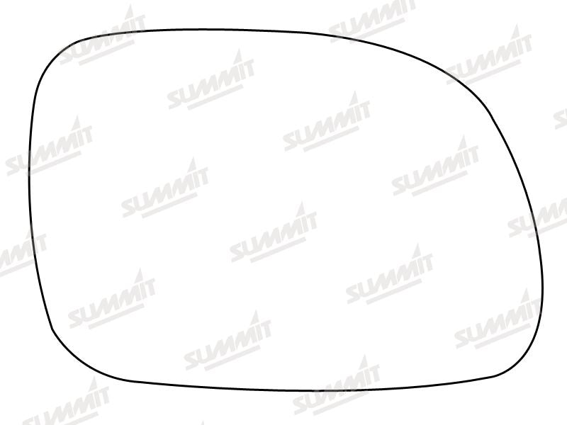 Summit Stick-On Standard Mirror Glass fits Chrysler Voyager Grand Voyager RHS - Summit Shop