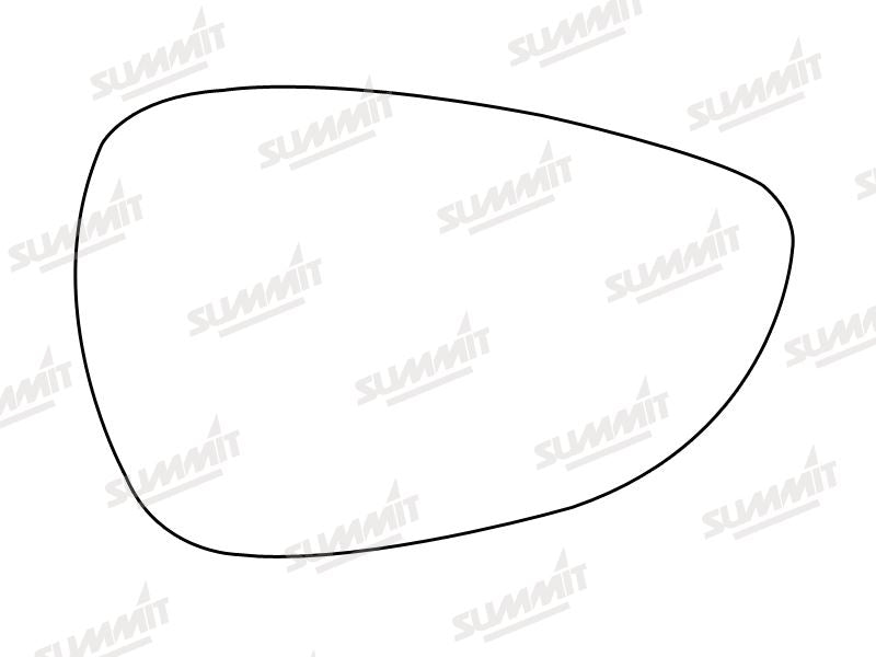 Summit Stick-On Standard Mirror Glass fits Ford Fiesta 09 on RHS - Summit Shop