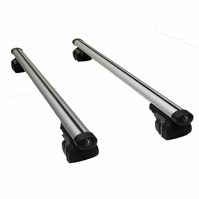 Summit SUM-003 Semi Universal Roof Bars (Pair of) to Fit Cars with Running Rails, Aluminium 1.35m in Length, Set of 2, one size - Summit Shop
