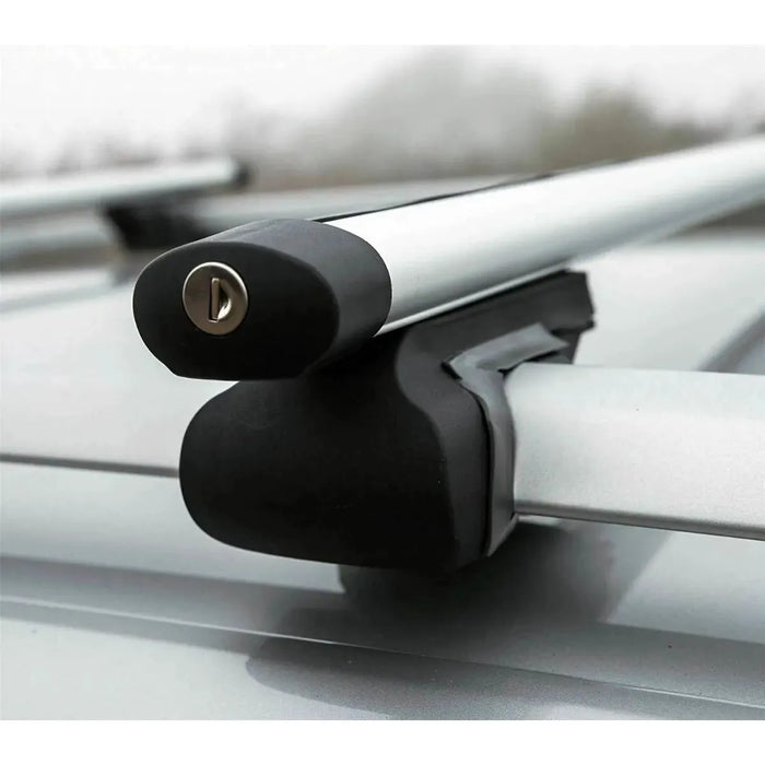 Summit SUM-003 Semi Universal Roof Bars (Pair of) to Fit Cars with Running Rails, Aluminium 1.35m in Length, Set of 2, one size - Summit Shop