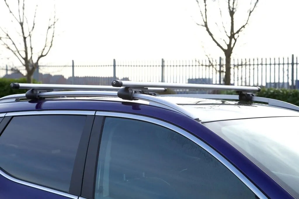 Summit SUM-003 Semi Universal Roof Bars (Pair of) to Fit Cars with Running Rails, Aluminium 1.35m in Length, Set of 2, one size - Summit Shop
