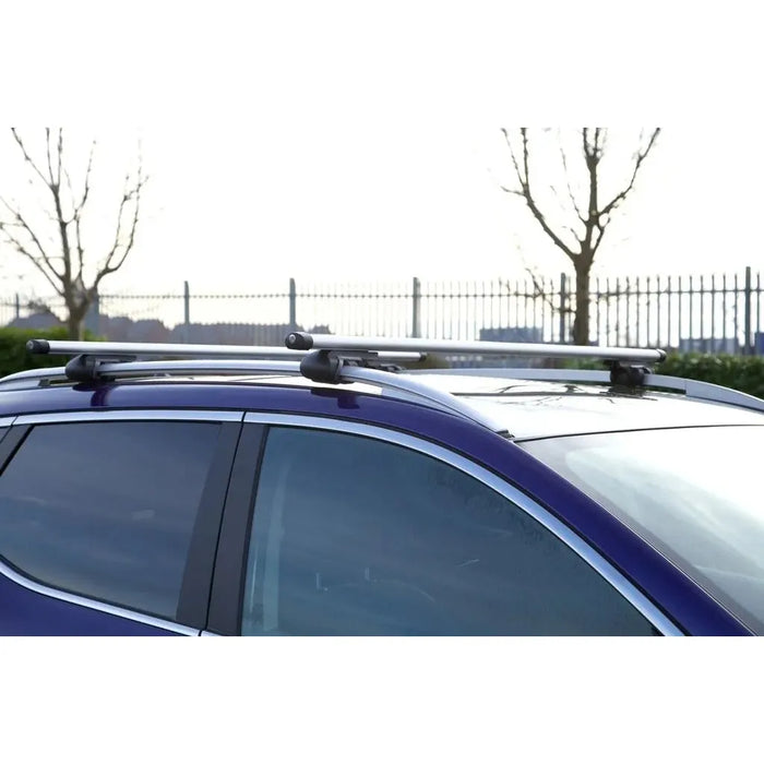 Summit SUM-003 Semi Universal Roof Bars (Pair of) to Fit Cars with Running Rails, Aluminium 1.35m in Length, Set of 2, one size - Summit Shop