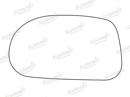 Summit Stick-On Standard Mirror Glass fits Fiat Bravo Brava 95 to 01 LHS - Summit Shop