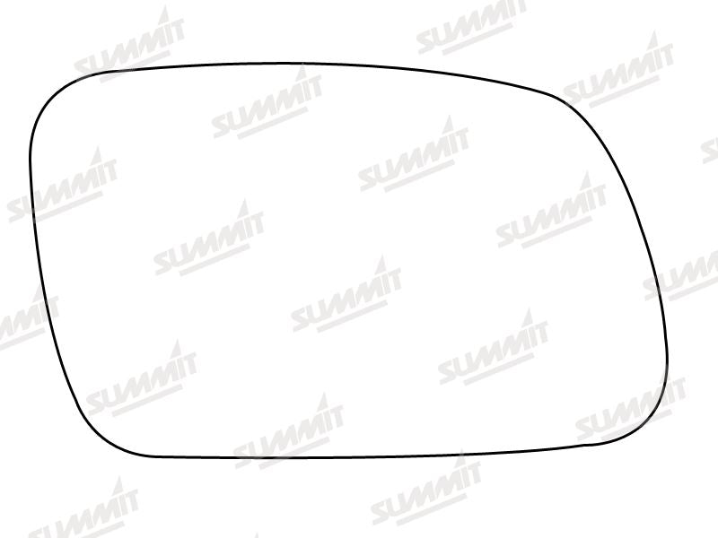 Summit Stick-On Aspheric Mirror Glass fits Peugeot 307 RHS - Summit Shop