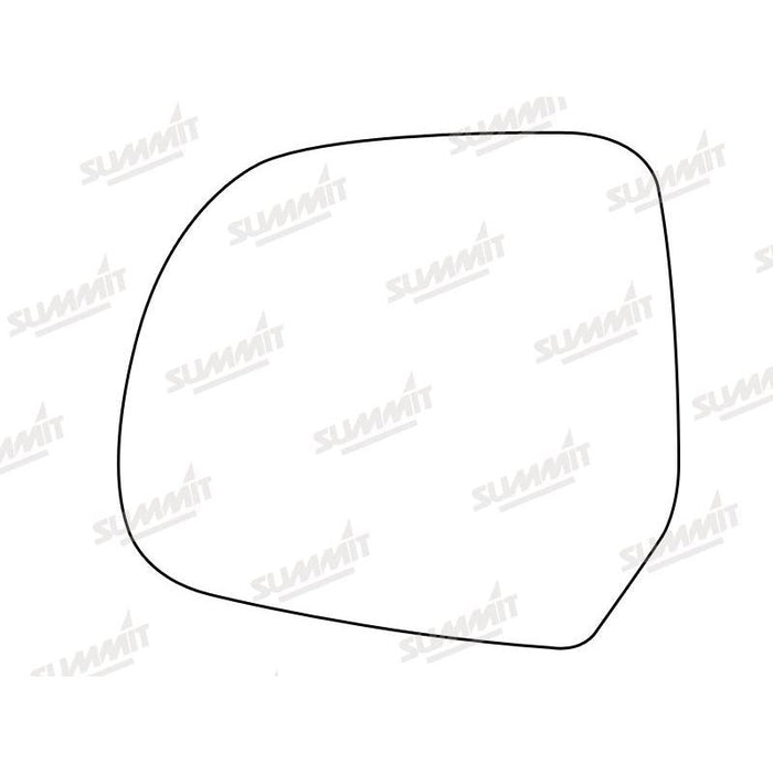 Summit Stick-On Standard Mirror Glass fits Nissan Micra Pixo 10 on LHS - Summit Shop