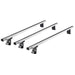 Summit Commercial 3 x Aluminium Fixed Point Roof Bars Rack 1.3m SULC-001 - Summit Shop