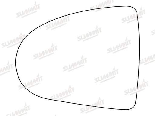 Summit Stick-On Standard Mirror Glass fits Mitsubishi Colt 04 on LHS - Summit Shop