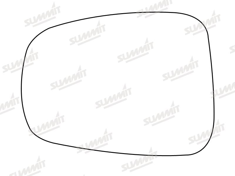 Summit Stick-On Aspheric Mirror Glass fits Citroen C8, Fiat Ulysee, Lancia Phedra Peug 807 LHS - Summit Shop