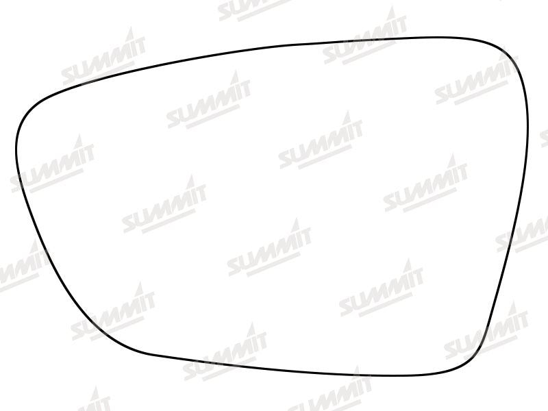 Summit Stick-On Standard Mirror Glass fits Kia Ceed 12-16 on LHS - Summit Shop